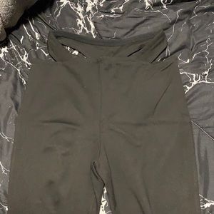 Adika flared pants. Hemmed to fit a 5’2 person